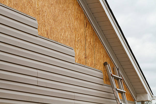 Professional Storm Damage Siding Repair technician working in Weems, VA